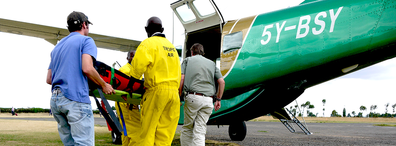 Airlifting a patient in the Cessna Caravan