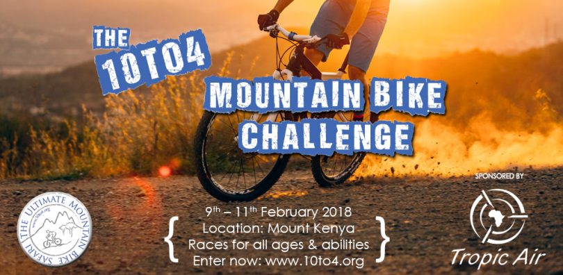 Poster for the 10 to 4 Mountain Bike Challenge