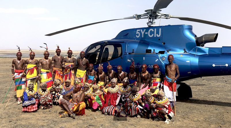 Visiting the Rendille people, Kenya helicopter safari