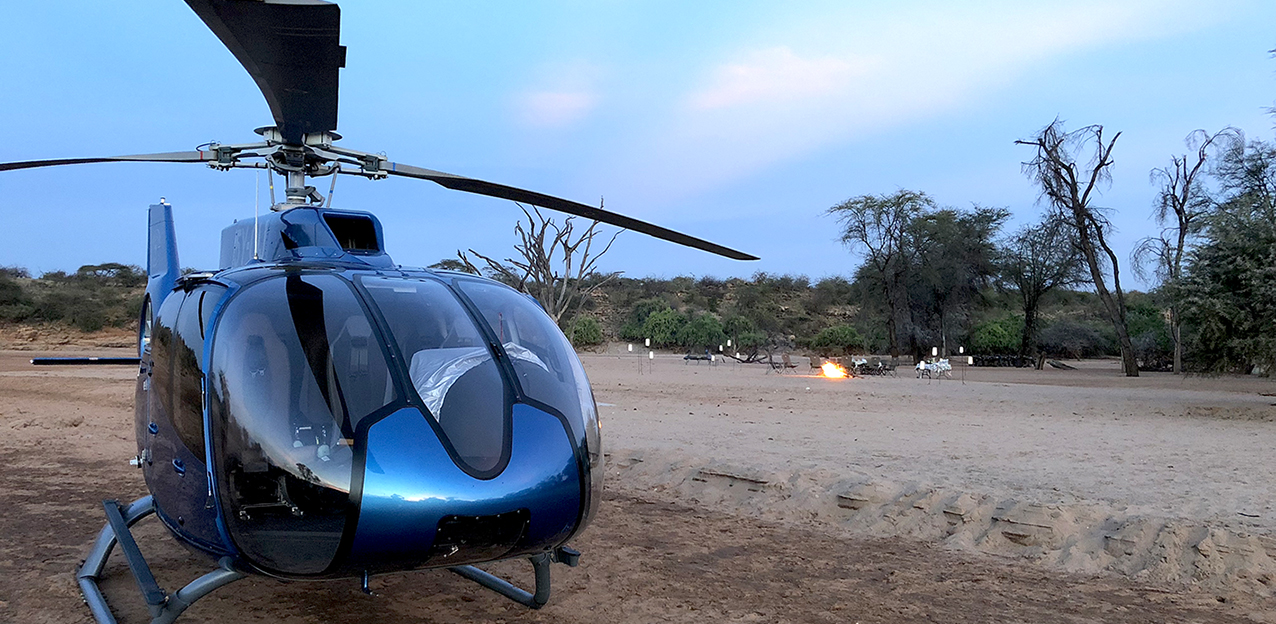 Helicopter safari in Samburu