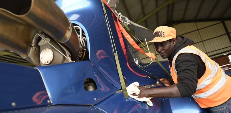 H130 Helicopter in Hangar