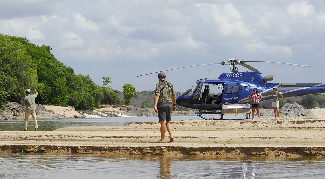 Tiger fishing on fly, in #Tanzania’s #Selous Game Reserve – with Goliath Expeditions on the Rufiji. This little visited corner of Africa, spanning 50,000km2, is protected with a great diversity of wildlife. The Tiger Fish here are vast – with high excitement catches of up to 14 pounds not being rare – and strictly on catch and release basis. #Tigerfish #flyfishing Edward Ghaui #RufijiRiver Asilia Africa Selous Game Reserve