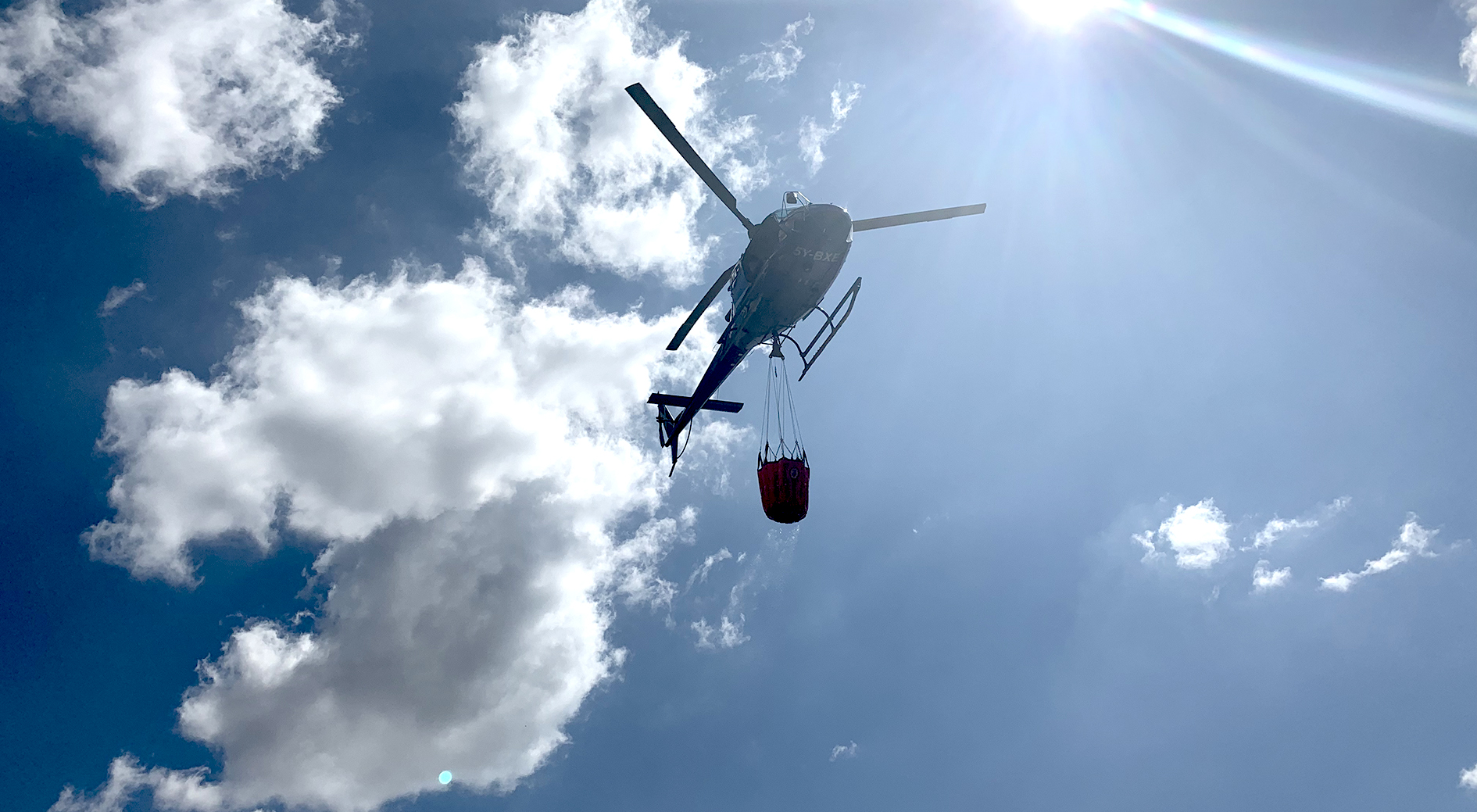 Helicopter with Bambi Bucket