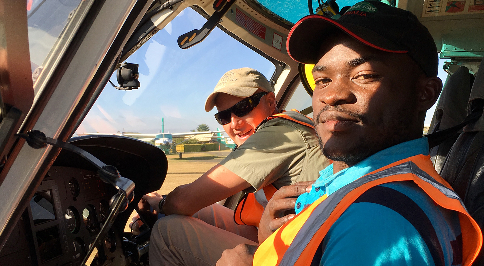 Helicopter Pilot Timmy and Engineer Cyprian