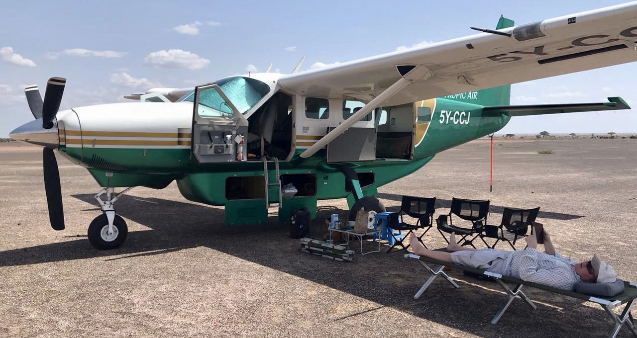 Cessna Caravan on Locust Patrol