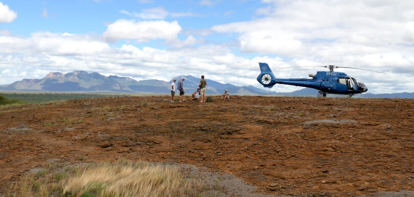 Tsavo West National Park, helicopter safari